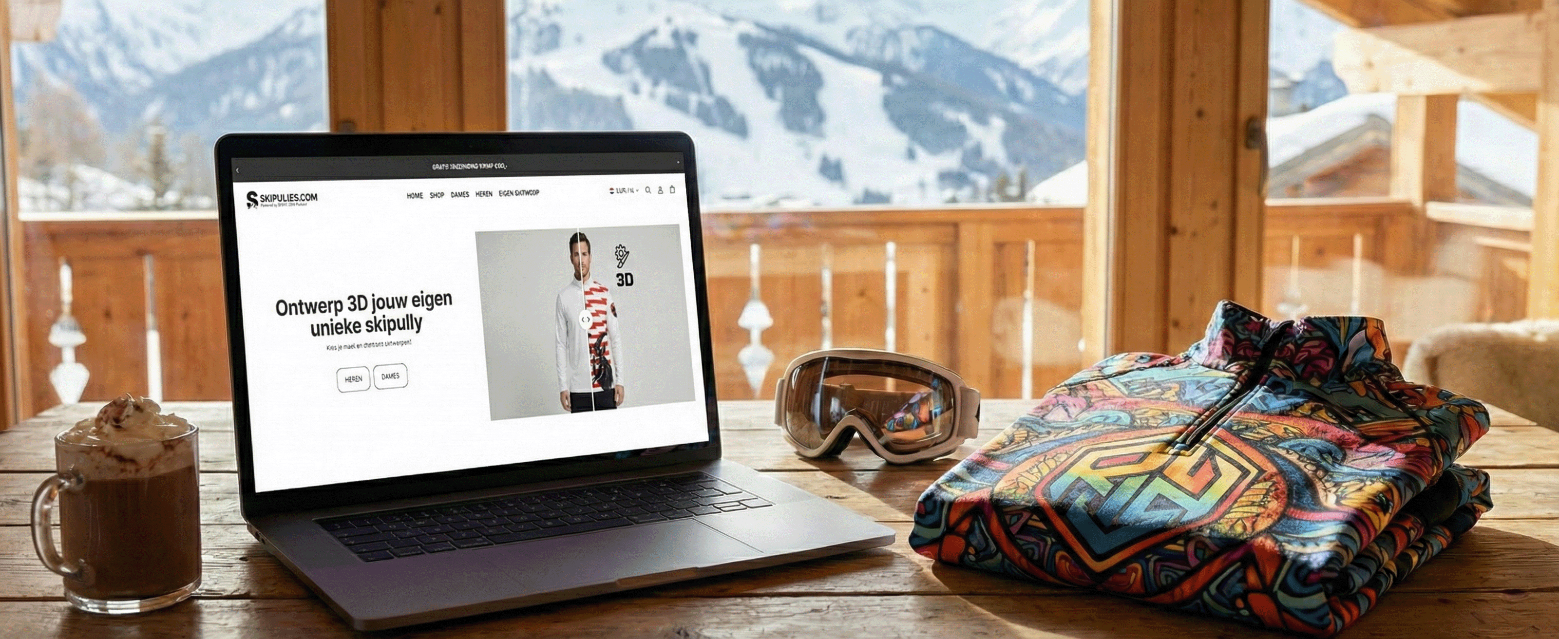 3D ontwerp tool voor skipullies