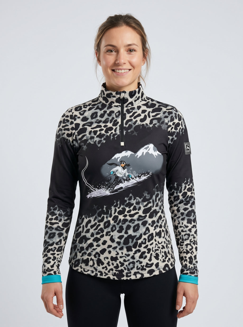 Gutski Après-Ski Spritz dames-skipully in stormgrijs, voorkant