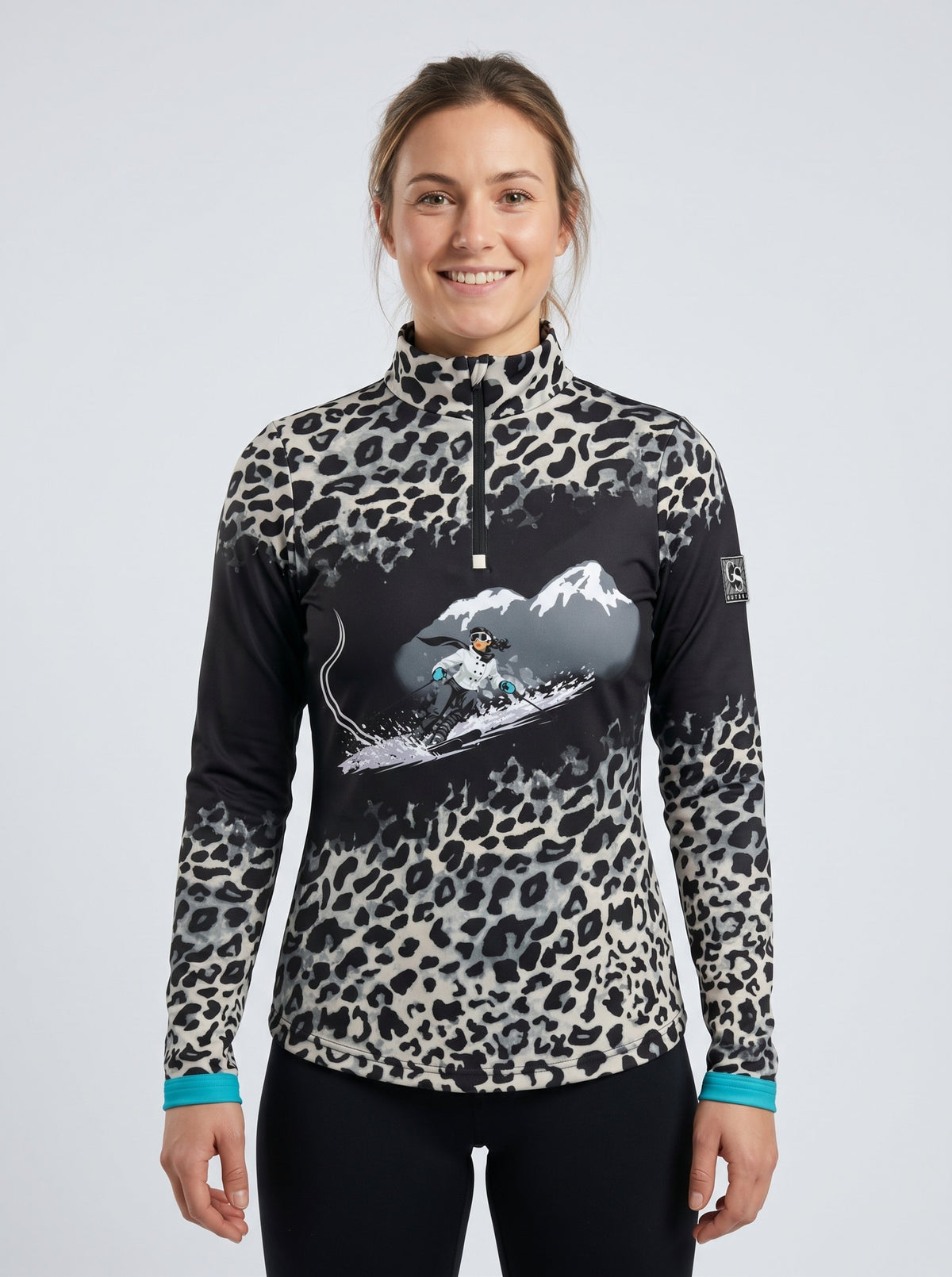 Gutski Après-Ski Spritz dames-skipully in stormgrijs, voorkant
