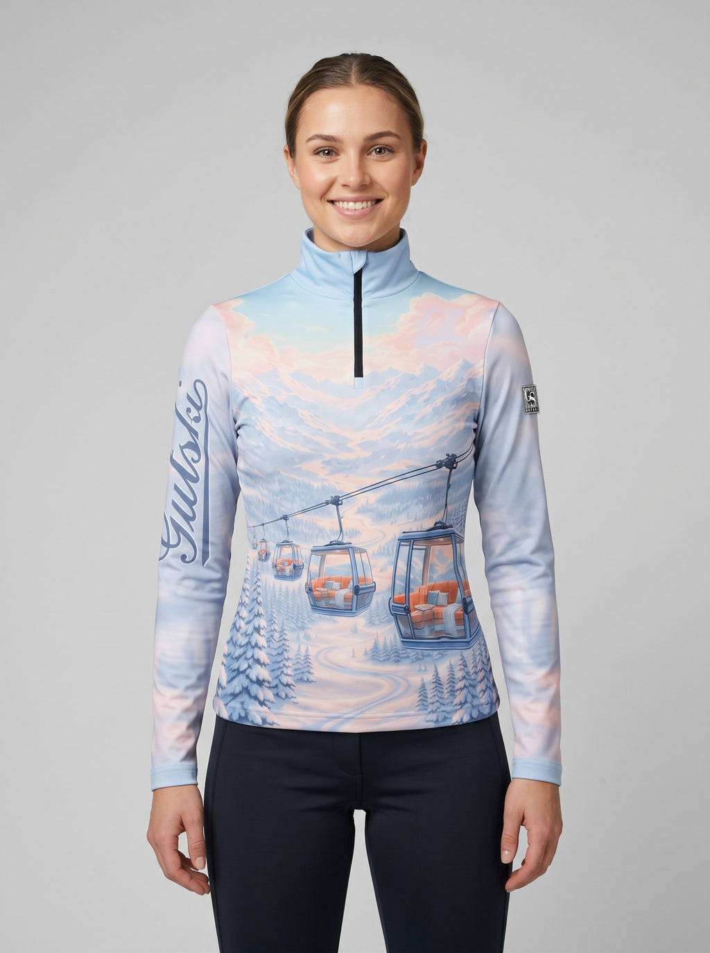 Gutski Luxury Lift Skipullover für Damen in Blau, Vorderseite