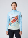 Gutski Miss Ski Skipullover für Damen in Blau, Vorderseite