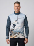 Gutski Champagne Service Skipullover für Herren in Blau, Vorderseite