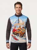Gutski Out of Office Skipullover für Herren in Blau, Vorderseite