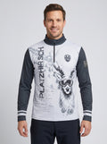 Gutski Platzhirsch Skipullover für Herren in Grau, Vorderseite
