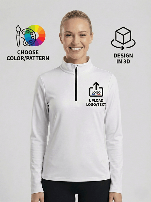 Vooraanzicht van de eigen design skipully voor dames waar men zelf haar skipully kan samenstellen