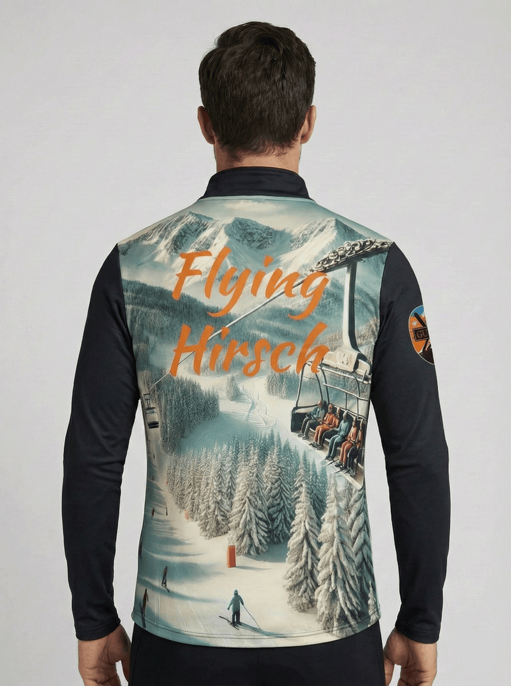 Flying Hirsch - Zwart