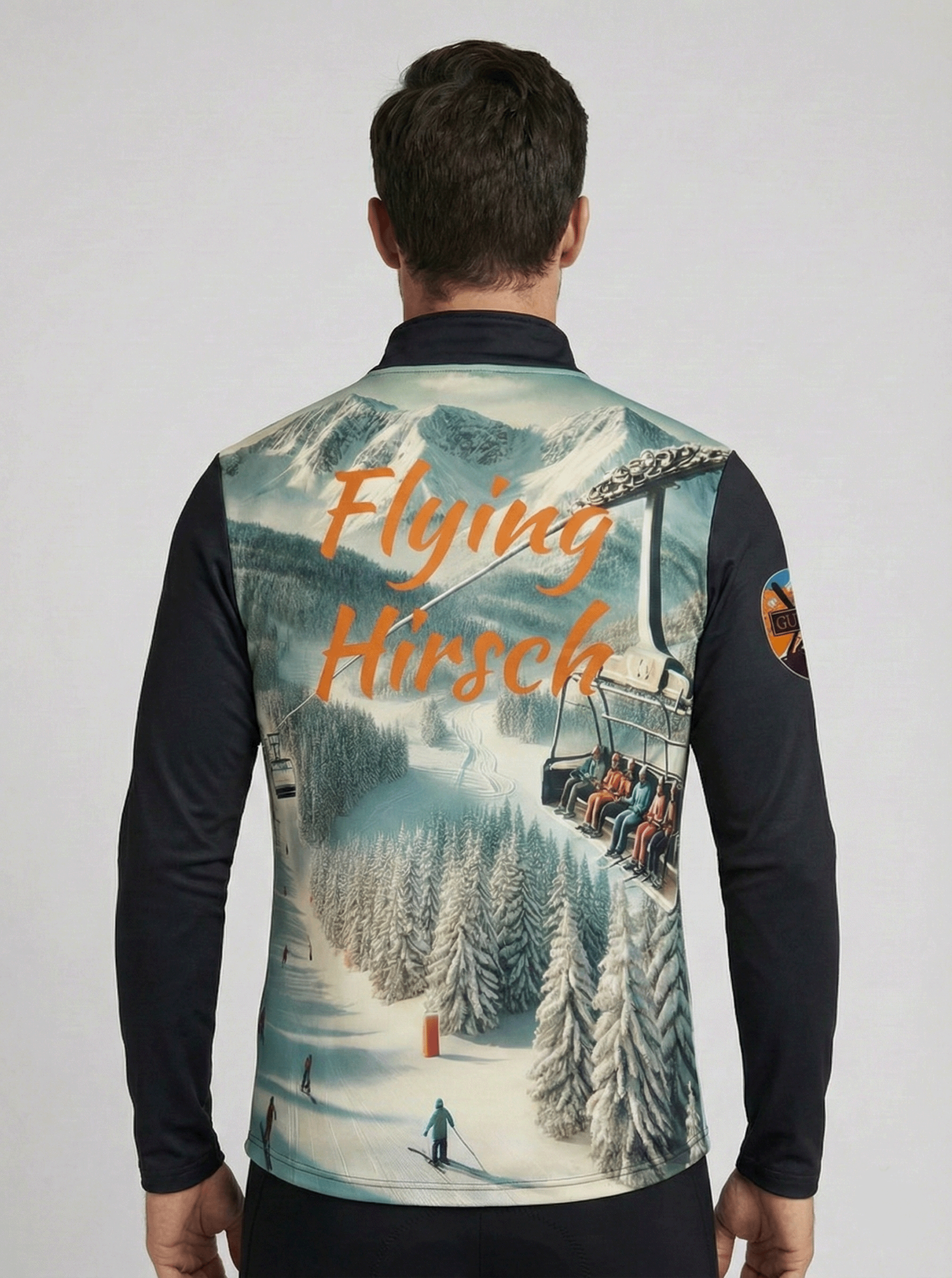 Flying Hirsch - Zwart