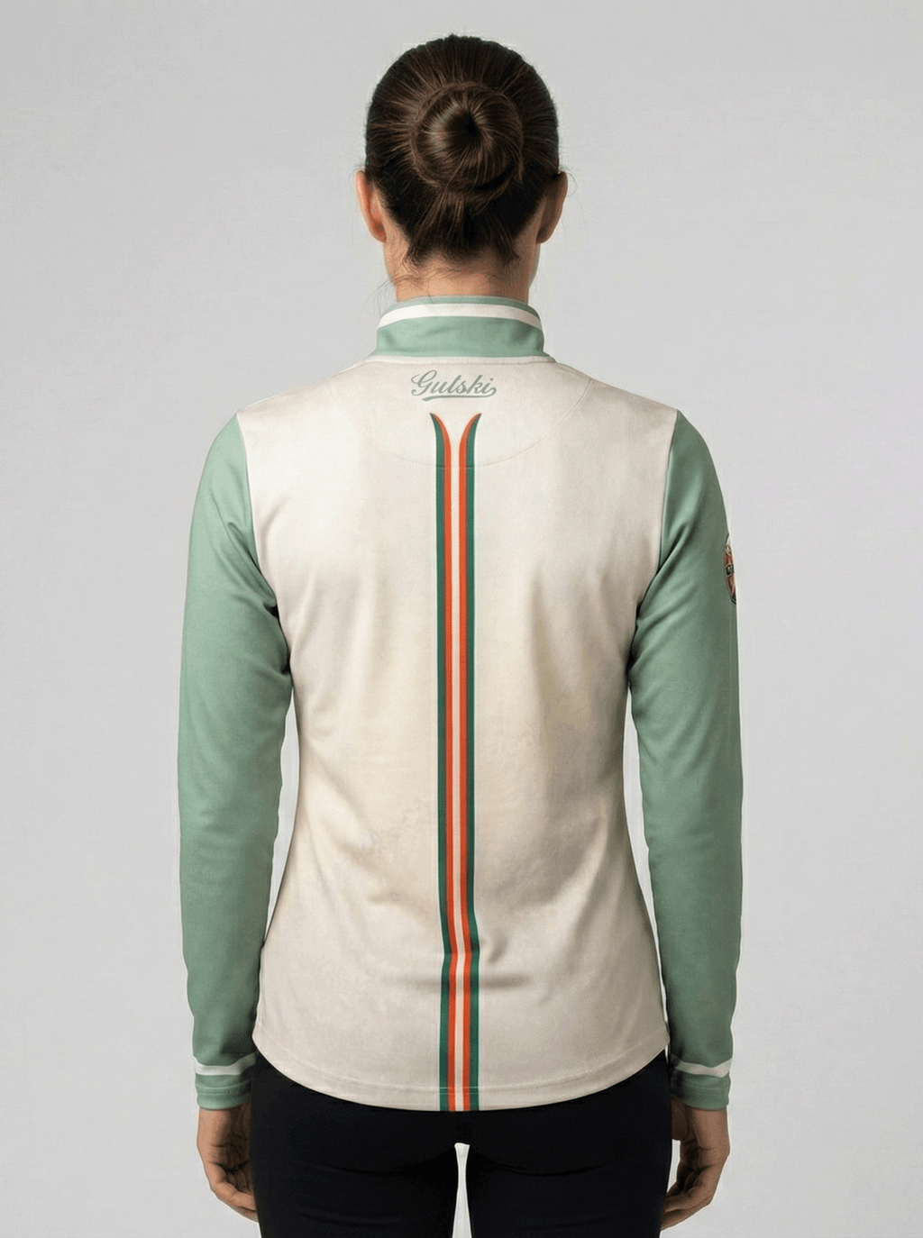 Gutski skipully achterkant met sportieve streep detail dames