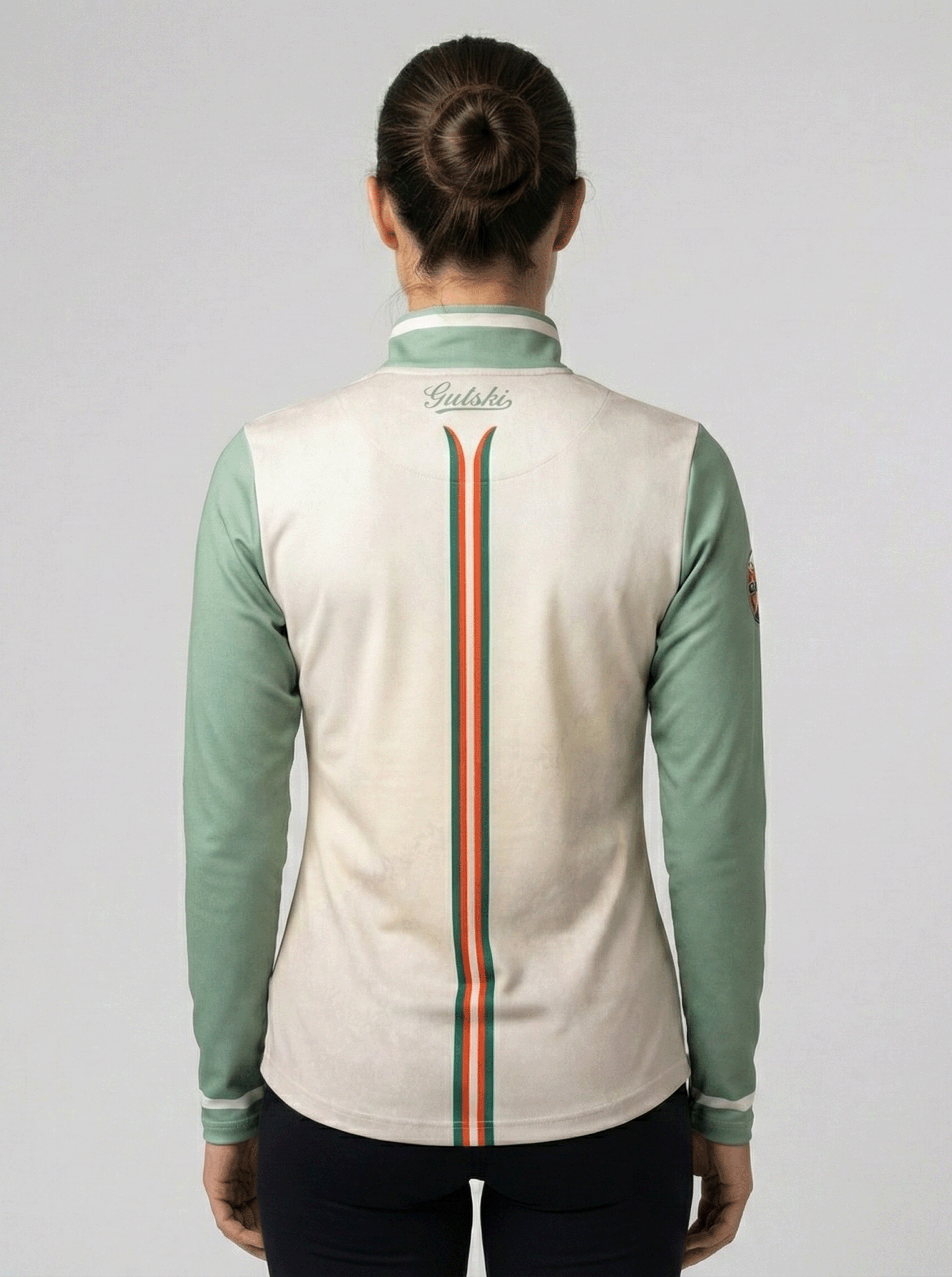 Gutski skipully achterkant met sportieve streep detail dames